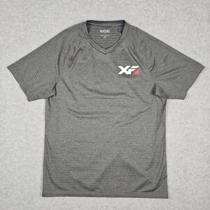 Rhone (Men's Medium) Gray Reign V-Neck Training Shirt Performance Activewear Gym